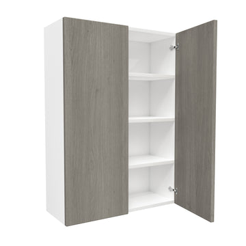 2 Door Wall Cabinet| Matrix Silver | 30W x 42H x 12D