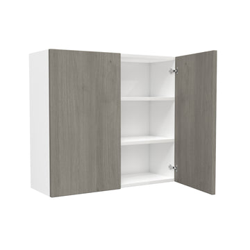 2 Door Wall Cabinet| Matrix Silver | 33W x 30H x 12D