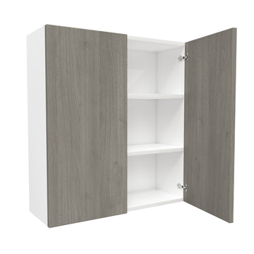 2 Door Wall Cabinet| Matrix Silver | 33W x 36H x 12D