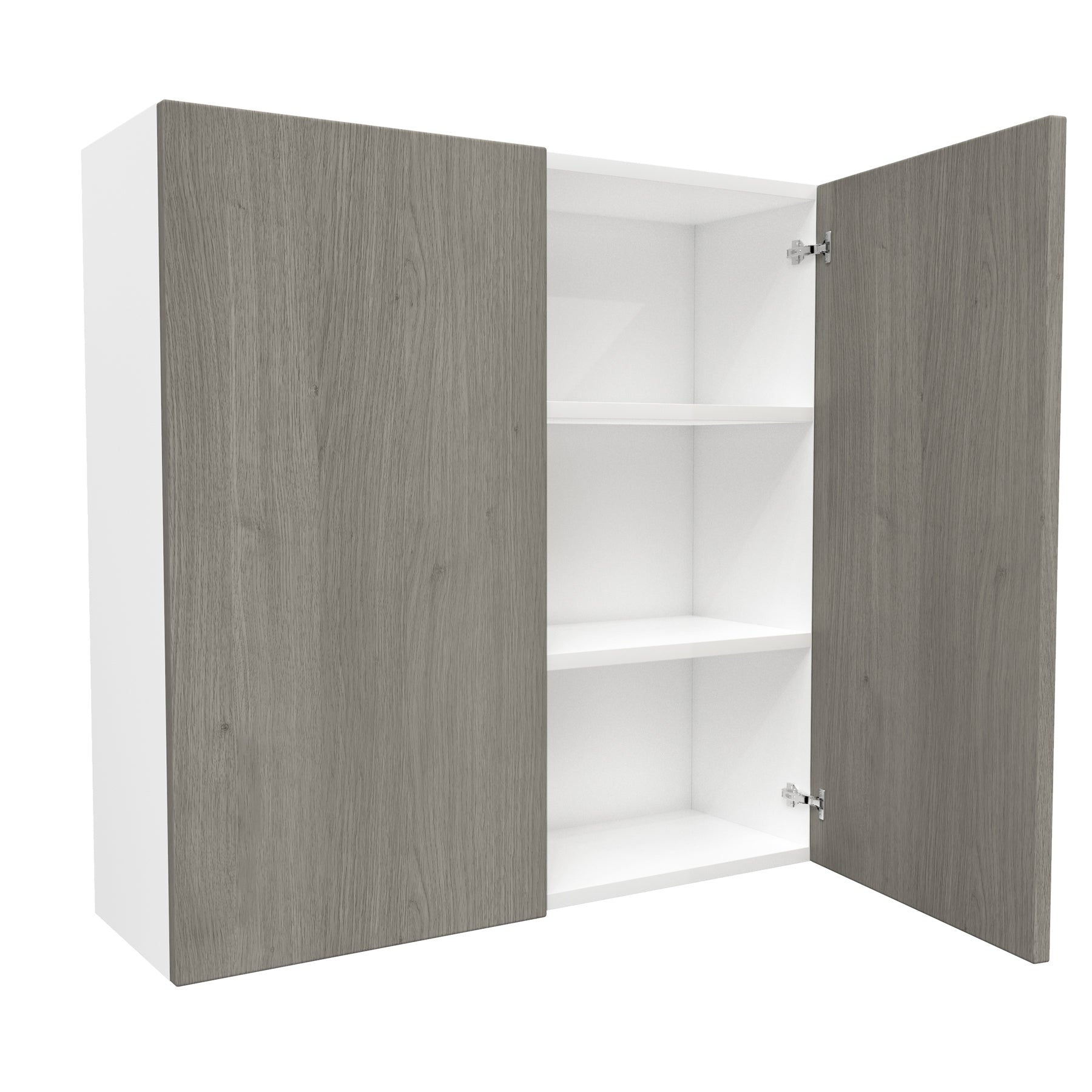 2 Door Wall Cabinet| Matrix Silver | 36W x 36H x 12D