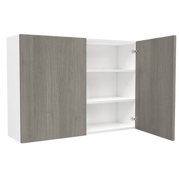 2 Door Wall Cabinet| Matrix Silver | 42W x 30H x 12D