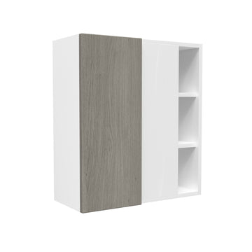 Blind Corner wall Cabinet| Matrix Silver | 27W x 30H x 12D
