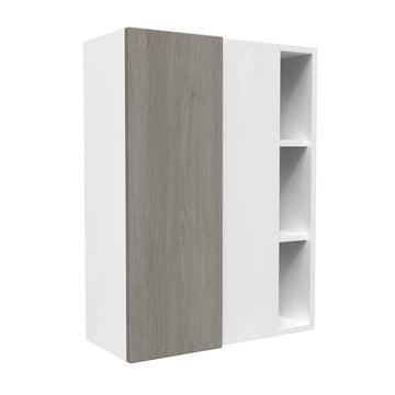 Blind Corner wall Cabinet| Matrix Silver | 27W x 36H x 12D