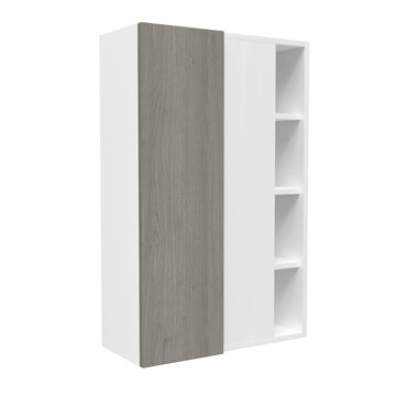 Blind Corner wall Cabinet| Matrix Silver | 27W x 42H x 12D
