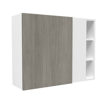 Blind Corner wall Cabinet| Matrix Silver | 39W x 30H x 12D