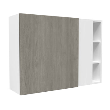 Blind Corner wall Cabinet| Matrix Silver | 42W x 30H x 12D