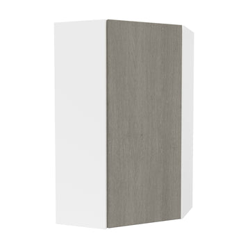 Corner Wall Kitchen Cabinet| Matrix Silver | 24W x 42H x 12D