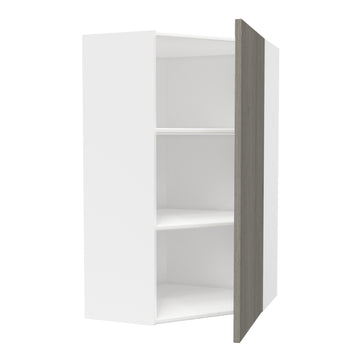 Corner Wall Kitchen Cabinet| Matrix Silver | 24W x 42H x 12D