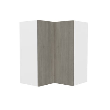30” High Square Corner Wall Cabinet | Matrix Silver | 24