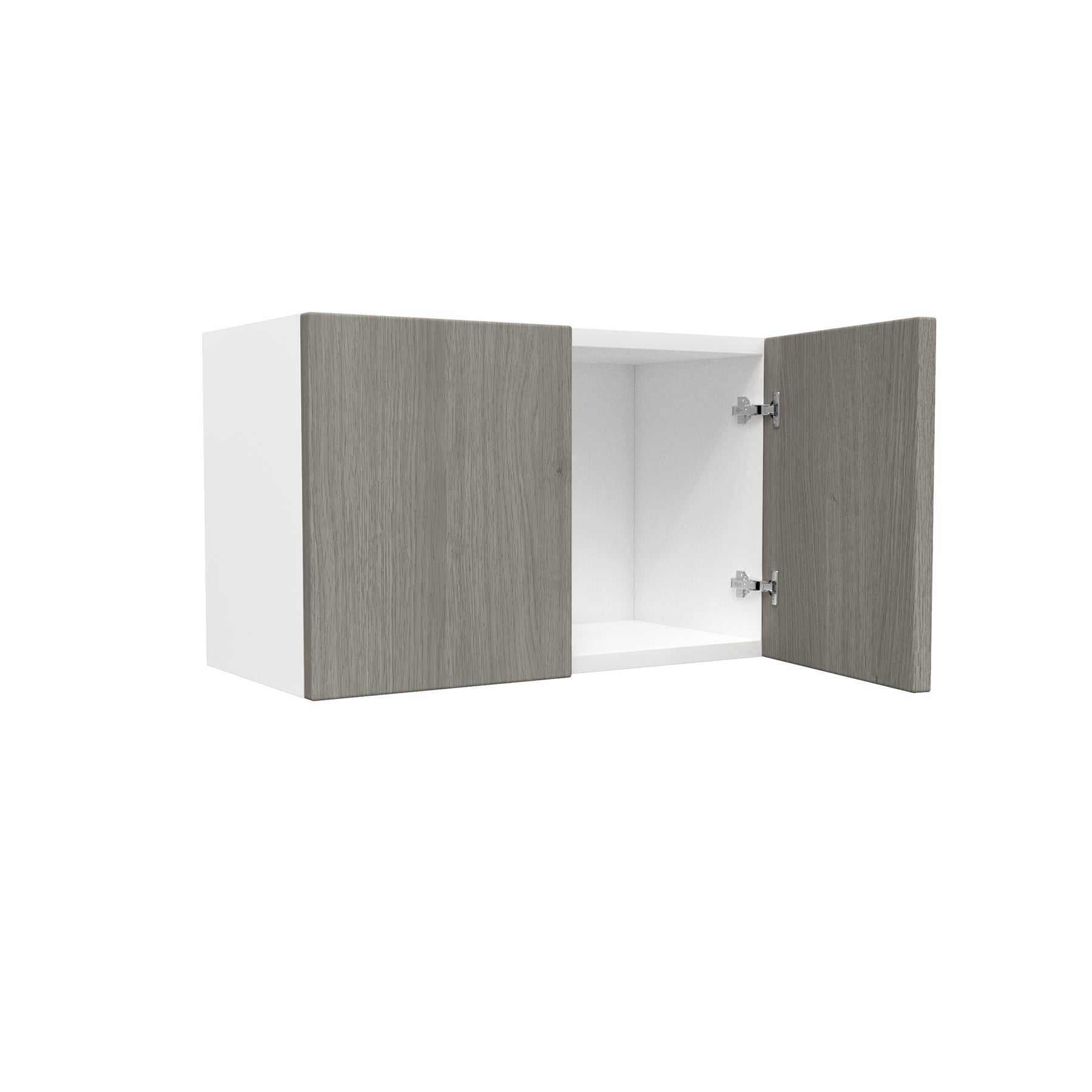 2 Door Wall Cabinet| Matrix Silver | 24W x 15H x 12D