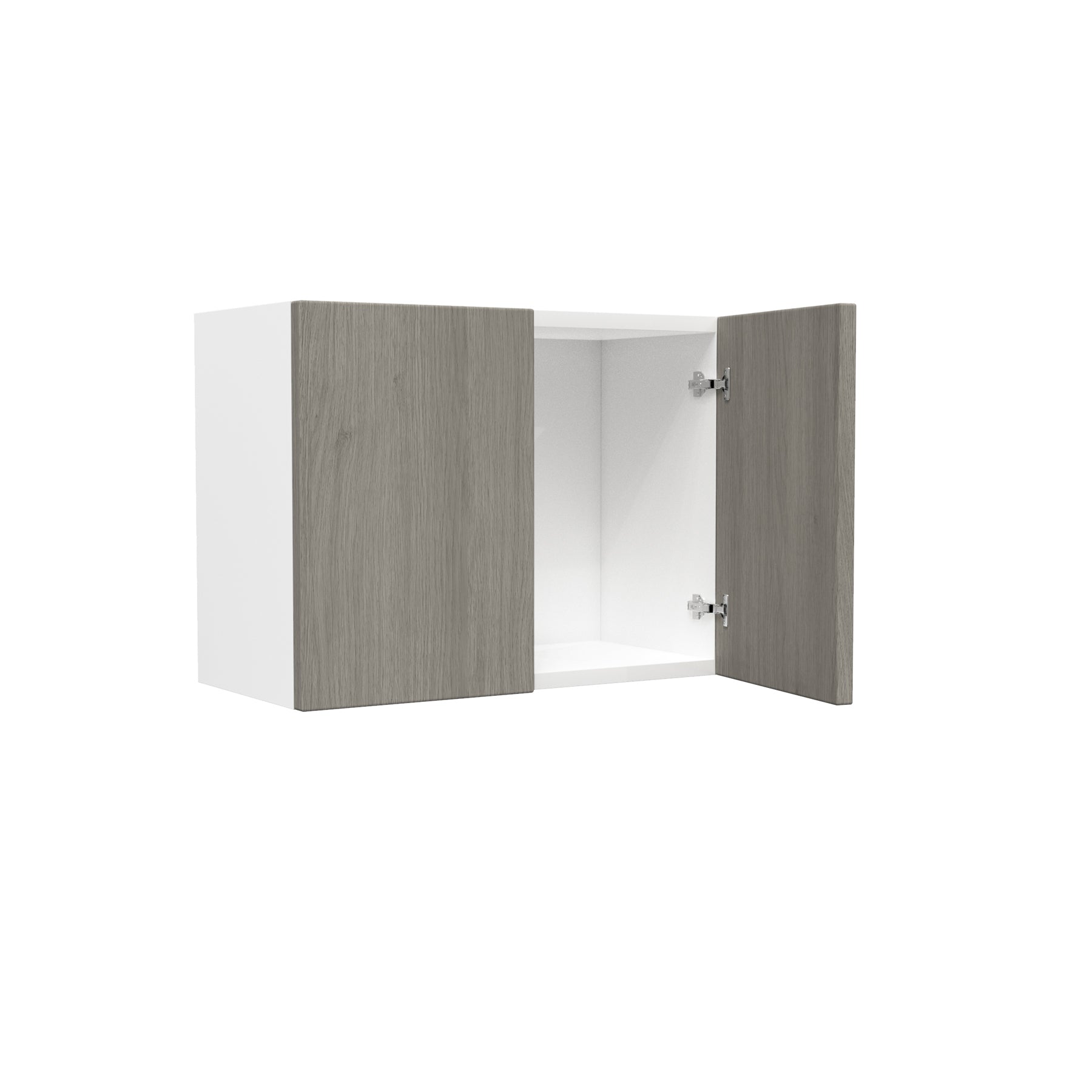 2 Door Wall Cabinet| Matrix Silver | 24W x 18H x 12D