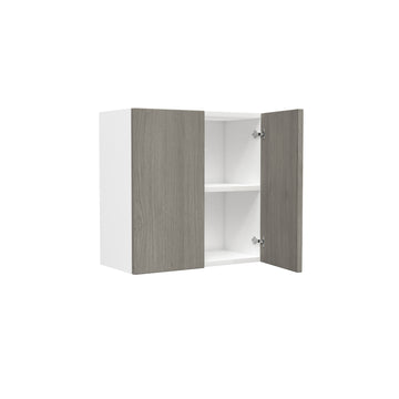 2 Door Wall Cabinet| Matrix Silver | 24W x 24H x 12D