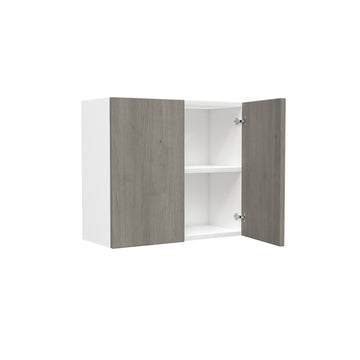 2 Door Wall Cabinet| Matrix Silver | 27W x 24H x 12D