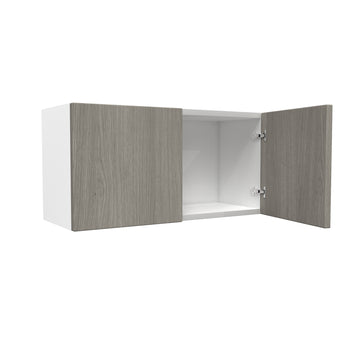 2 Door Wall Cabinet| Matrix Silver | 30W x 15H x 12D