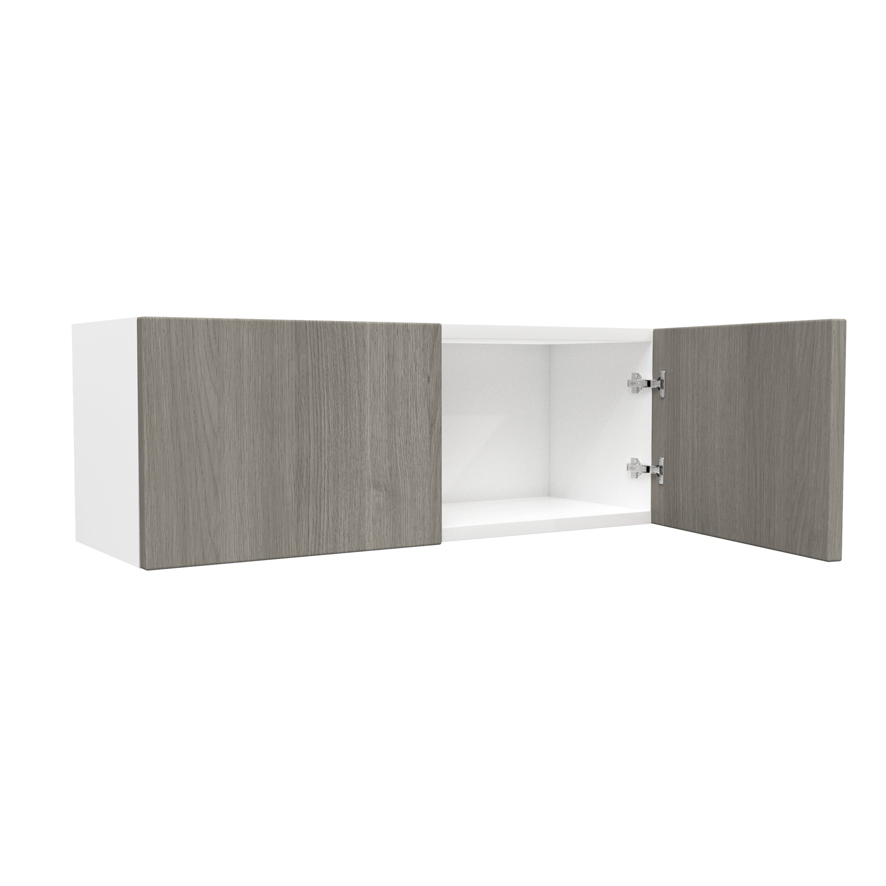 2 Door Wall Cabinet| Matrix Silver | 33W x 12H x 12D