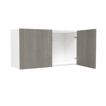 2 Door Wall Cabinet| Matrix Silver | 33W x 18H x 12D