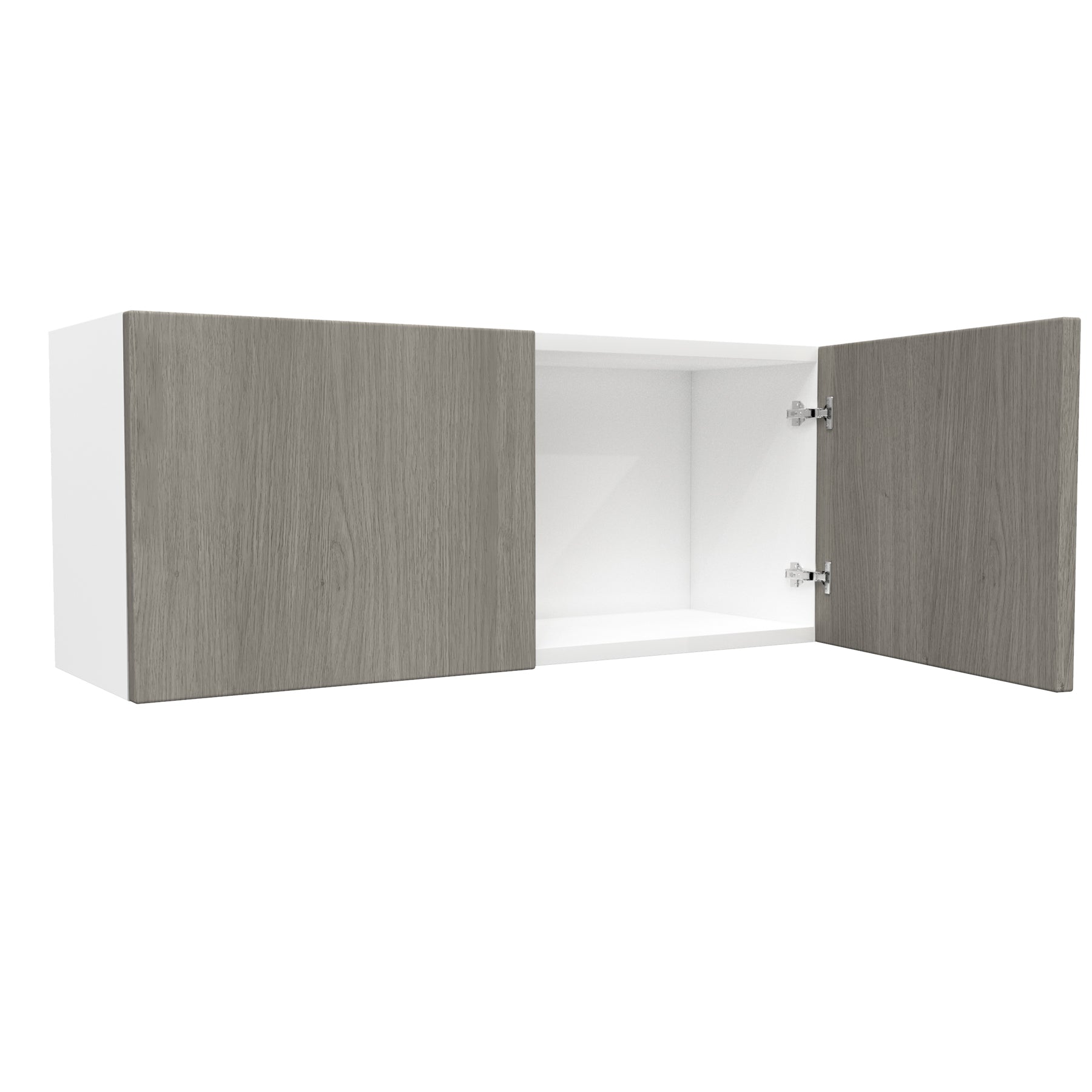 2 Door Wall Cabinet| Matrix Silver | 36W x 15H x 12D