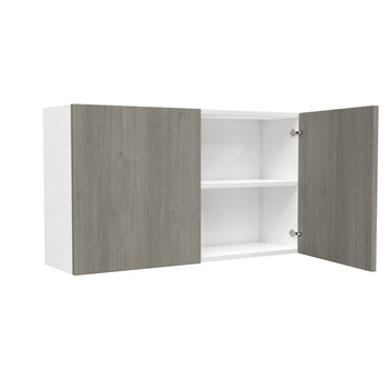 2 Door Wall Cabinet| Matrix Silver | 42W x 24H x 12D