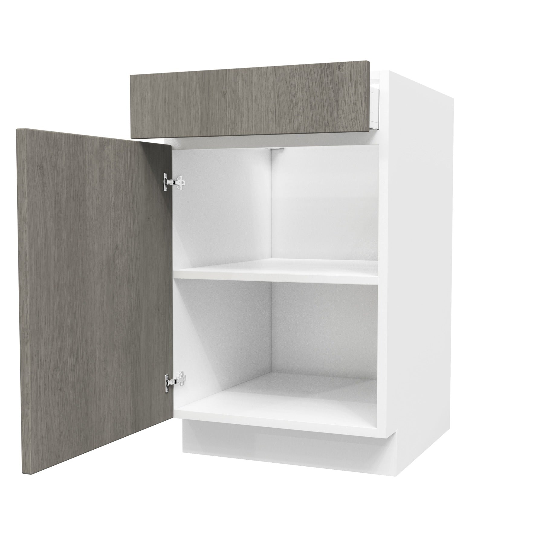 Single Door Base Cabinet| Matrix Silver | 21W x 34.5H x 24D
