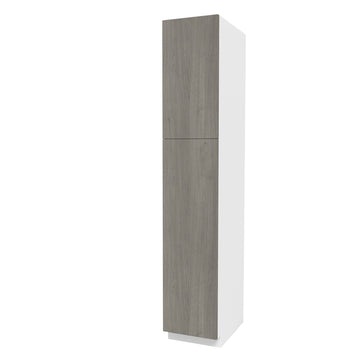Kitchen Utility Cabinet| Matrix Silver | 15W x 84H x 24D