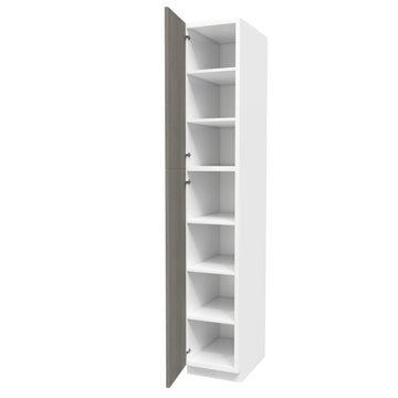 Kitchen Utility Cabinet| Matrix Silver | 15W x 90H x 24D