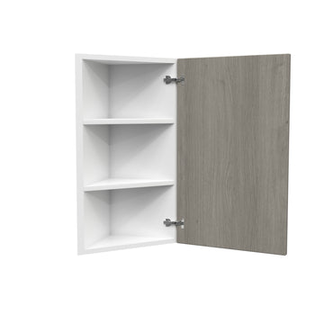 Single Door Wall End Cabinet| Matrix Silver | 12W x 30H x 12D