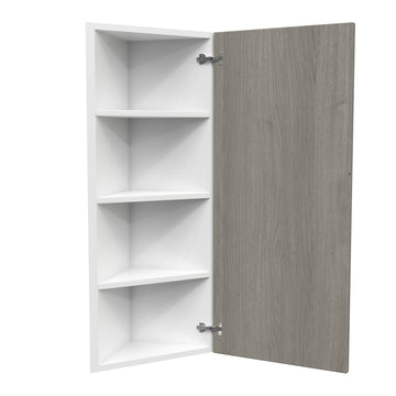 Single Door Wall End Cabinet| Matrix Silver | 12W x 42H x 12D