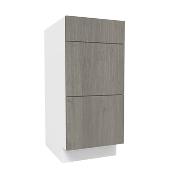 Vanity Drawer Base Cabinet| Matrix Silver | 15W x 34.5H x 21D