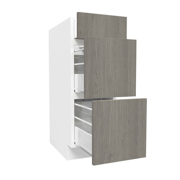 Vanity Drawer Base Cabinet| Matrix Silver | 12W x 34.5H x 21D