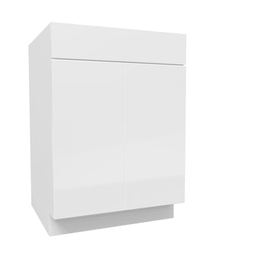 Sink Base Cabinet | Milano White | 24W x 34.5H x 24D