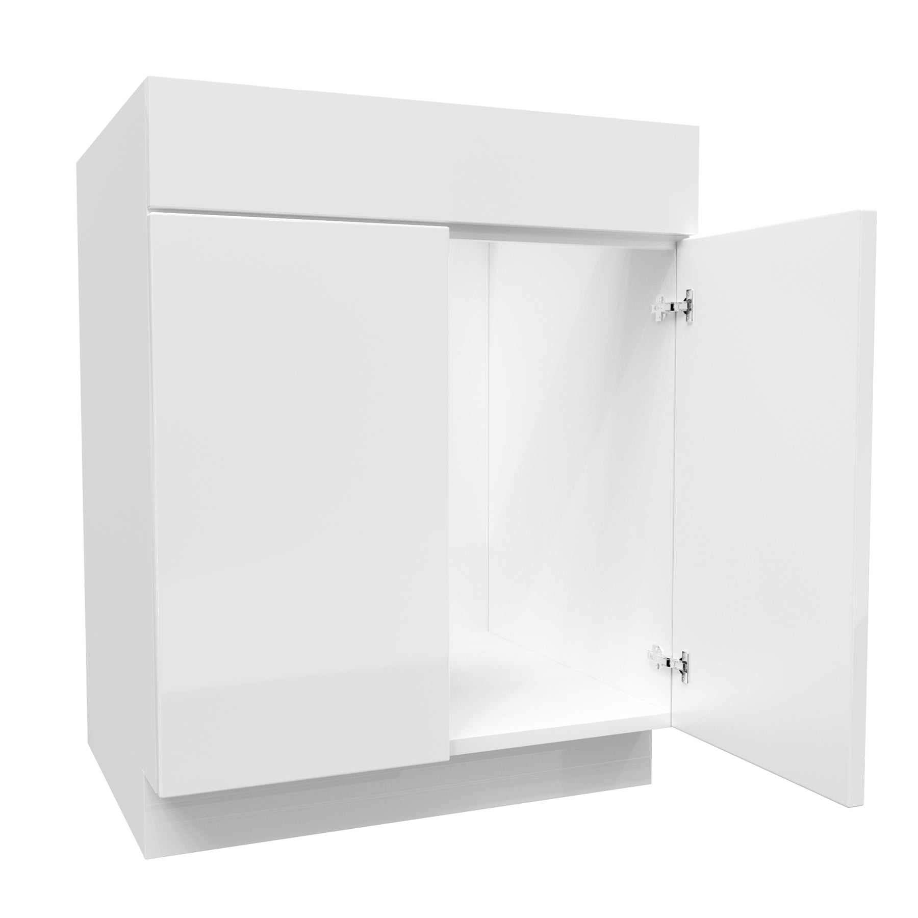 Sink Base Cabinet | Milano White | 27W x 34.5H x 24D