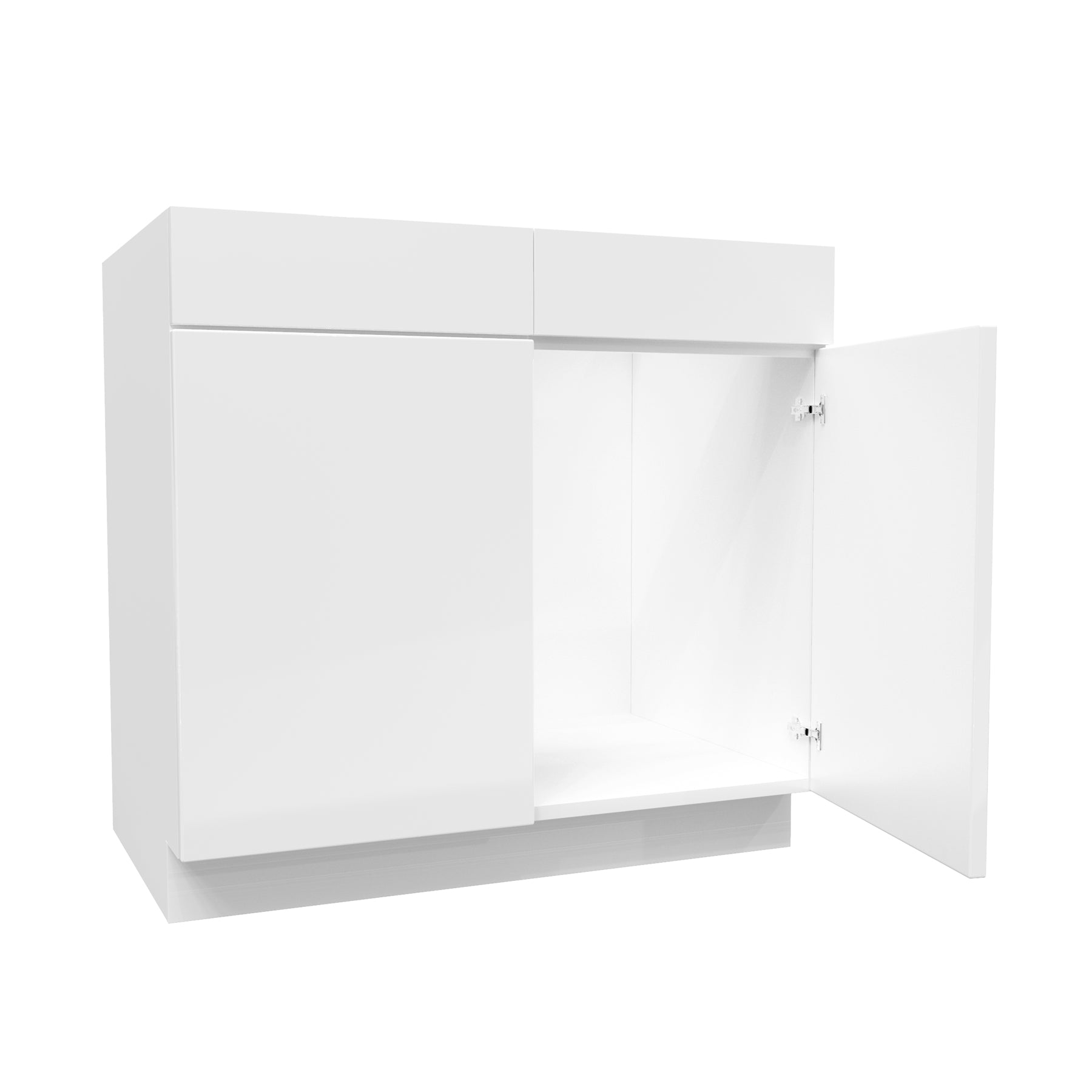 Sink Base Cabinet | Milano White | 36W x 34.5H x 24D