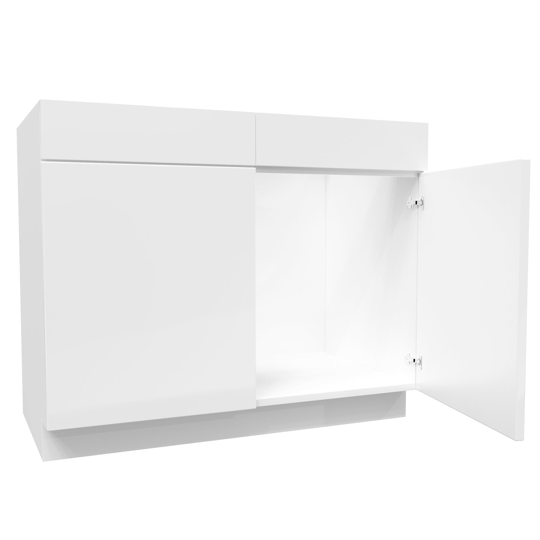 Sink Base Cabinet | Milano White | 42W x 34.5H x 24D