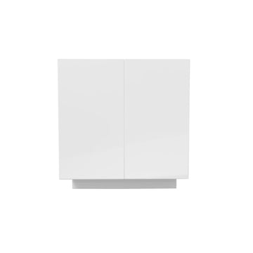 Straight Base End Cabinet | Milano White | 24W x 34.5H x 24D