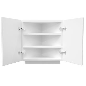 Straight Base End Cabinet | Milano White | 24W x 34.5H x 24D