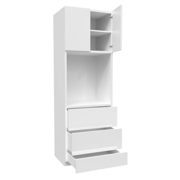 Single Oven Cabinet | Milano White | 30W x 90H x 24D
