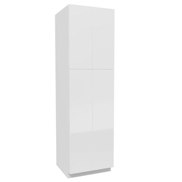 Double Door Utility Cabinet | Milano White | 24W x 84H x 24D
