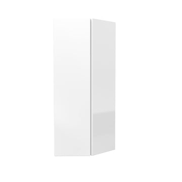 Double Door Wall End Cabinet | Milano White | 12W x 36H x 12D