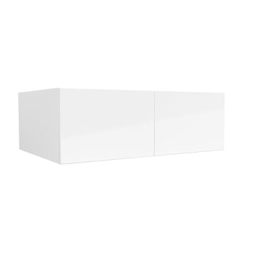 24 Deep Wall Cabinet | Milano White | 33W x 12H x 24D