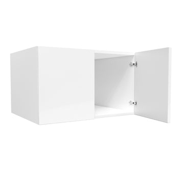 24 Deep Wall Cabinet | Milano White | 30W x 18H x 24D