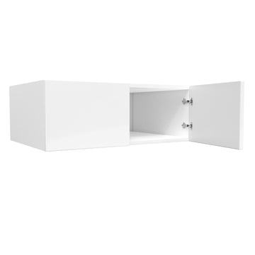 24 Deep Wall Cabinet | Milano White | 33W x 12H x 24D