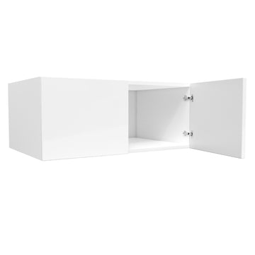 24 Deep Wall Cabinet | Milano White | 36W x 15H x 24D