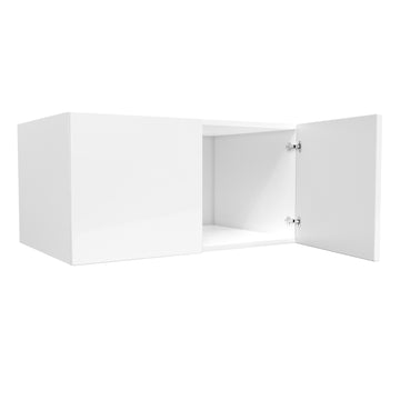 24 Deep Wall Cabinet | Milano White | 36W x 18H x 24D