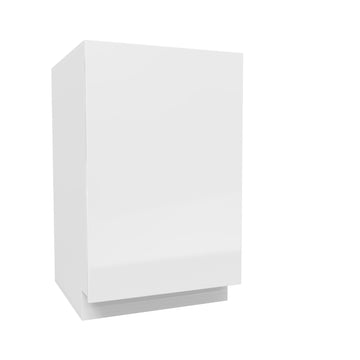 Waste Basket Cabinet Full Height | Milano White | 21W x 34.5H x 24D