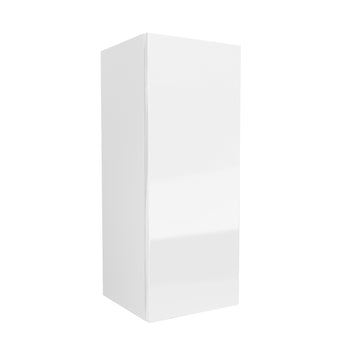 Single Door Wall Cabinet | Milano White | 12W x 30H x 12D