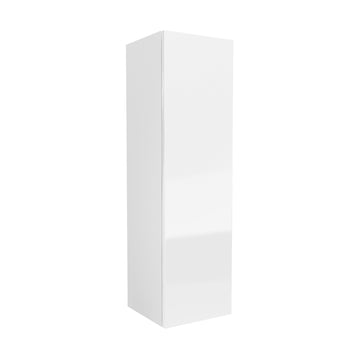 Single Door Wall Cabinet | Milano White | 12W x 42H x 12D
