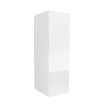 Single Door Wall Cabinet | Milano White | 9W x 30H x 12D