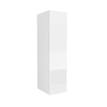 Single Door Wall Cabinet | Milano White | 9W x 36H x 12D