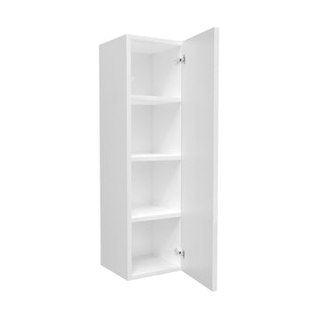 Single Door Wall Cabinet | Milano White | 12W x 42H x 12D