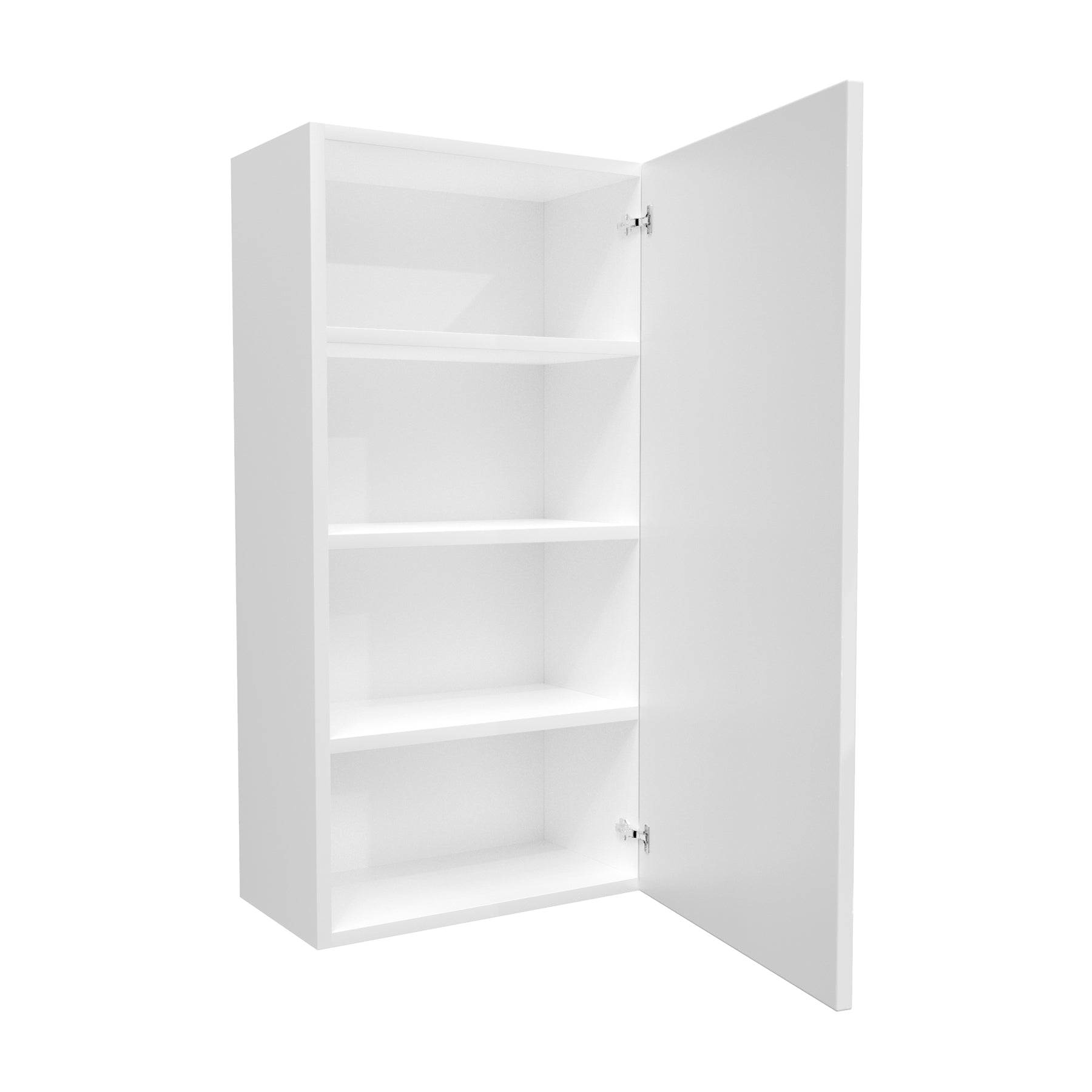 Single Door Wall Cabinet | Milano White | 21W x 42H x 12D